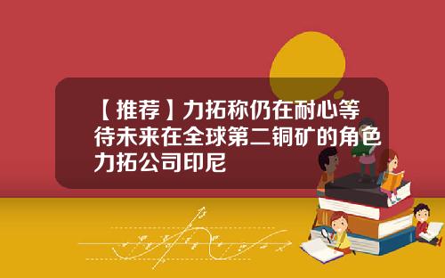 【推荐】力拓称仍在耐心等待未来在全球第二铜矿的角色力拓公司印尼