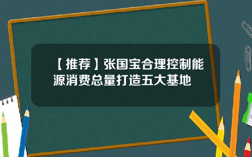 【推荐】张国宝合理控制能源消费总量打造五大基地
