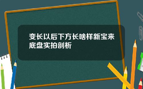 变长以后下方长啥样新宝来底盘实拍剖析