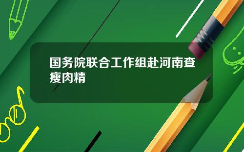 国务院联合工作组赴河南查瘦肉精