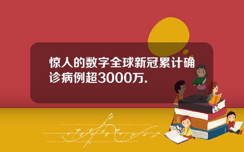 惊人的数字全球新冠累计确诊病例超3000万.
