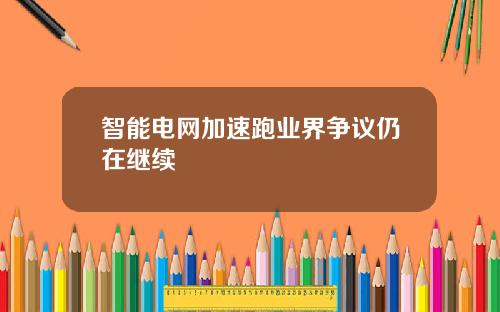 智能电网加速跑业界争议仍在继续