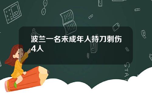波兰一名未成年人持刀刺伤4人