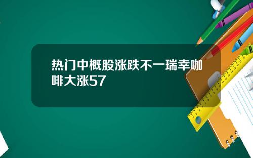 热门中概股涨跌不一瑞幸咖啡大涨57