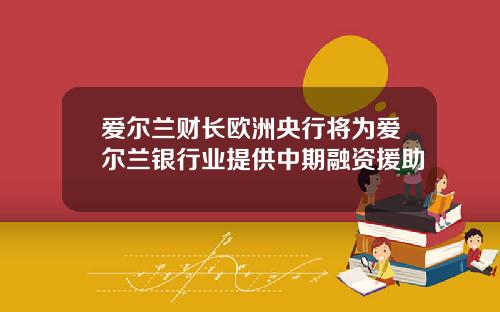 爱尔兰财长欧洲央行将为爱尔兰银行业提供中期融资援助