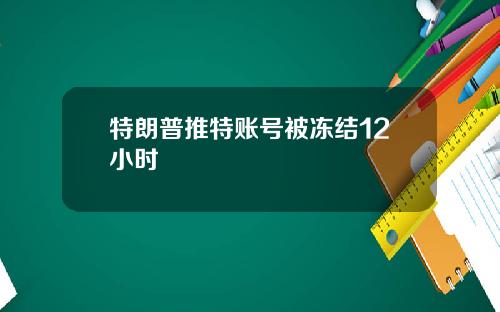 特朗普推特账号被冻结12小时