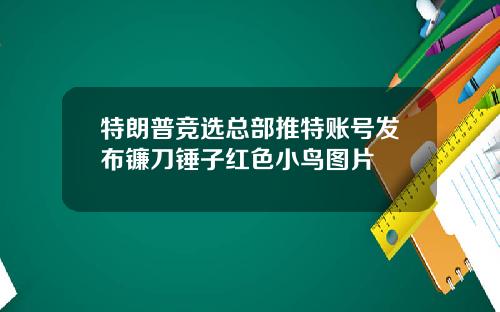 特朗普竞选总部推特账号发布镰刀锤子红色小鸟图片