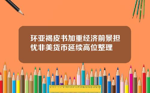 环亚褐皮书加重经济前景担忧非美货币延续高位整理