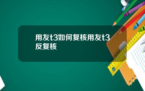 用友t3如何复核用友t3反复核