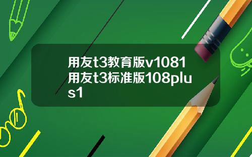 用友t3教育版v1081用友t3标准版108plus1