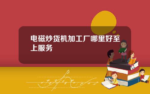 电磁炒货机加工厂哪里好至上服务