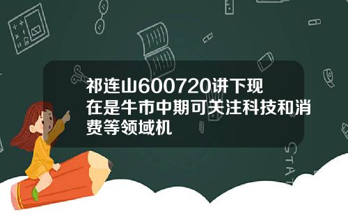 祁连山600720讲下现在是牛市中期可关注科技和消费等领域机