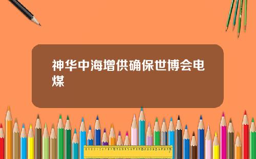 神华中海增供确保世博会电煤