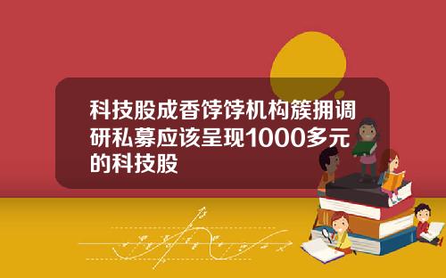 科技股成香饽饽机构簇拥调研私募应该呈现1000多元的科技股