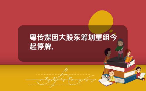 粤传媒因大股东筹划重组今起停牌.