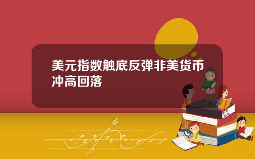 美元指数触底反弹非美货币冲高回落
