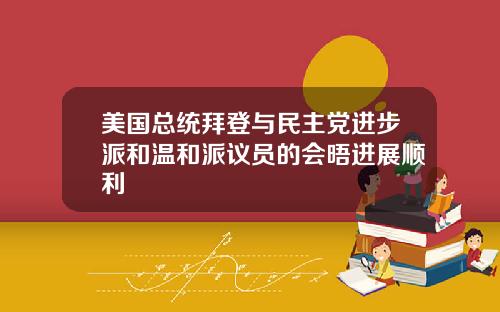 美国总统拜登与民主党进步派和温和派议员的会晤进展顺利