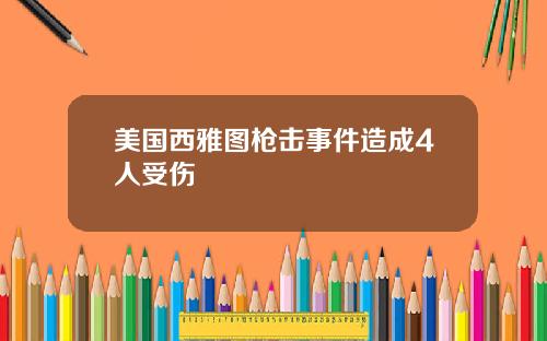 美国西雅图枪击事件造成4人受伤