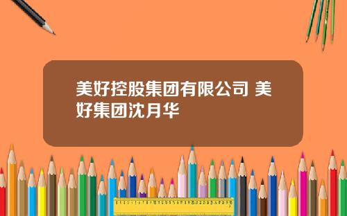 美好控股集团有限公司 美好集团沈月华