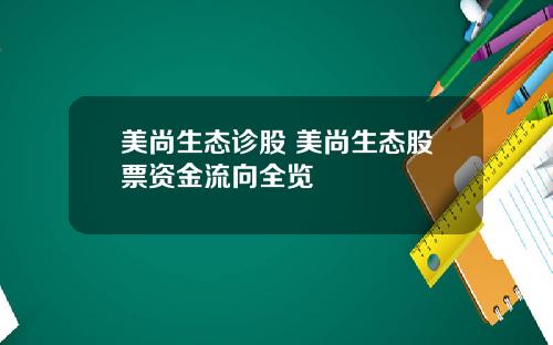 美尚生态诊股 美尚生态股票资金流向全览