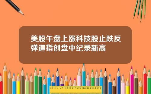美股午盘上涨科技股止跌反弹道指创盘中纪录新高