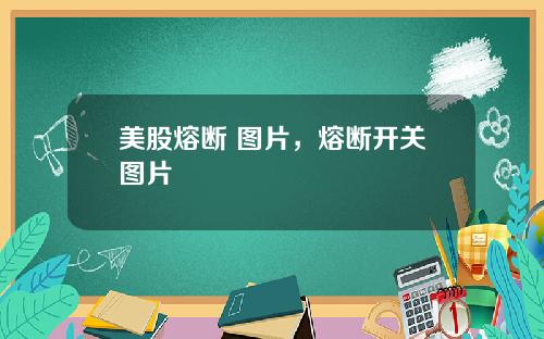 美股熔断 图片，熔断开关图片