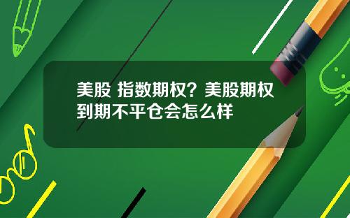 美股 指数期权？美股期权到期不平仓会怎么样