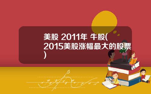 美股 2011年 牛股(2015美股涨幅最大的股票)