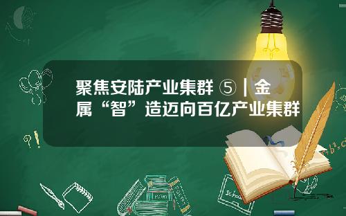 聚焦安陆产业集群 ⑤｜金属“智”造迈向百亿产业集群