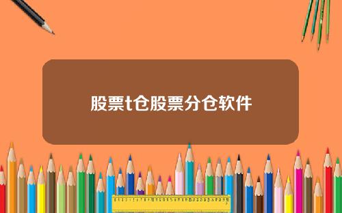 股票t仓股票分仓软件