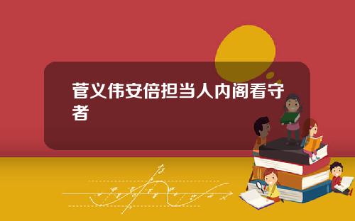 菅义伟安倍担当人内阁看守者