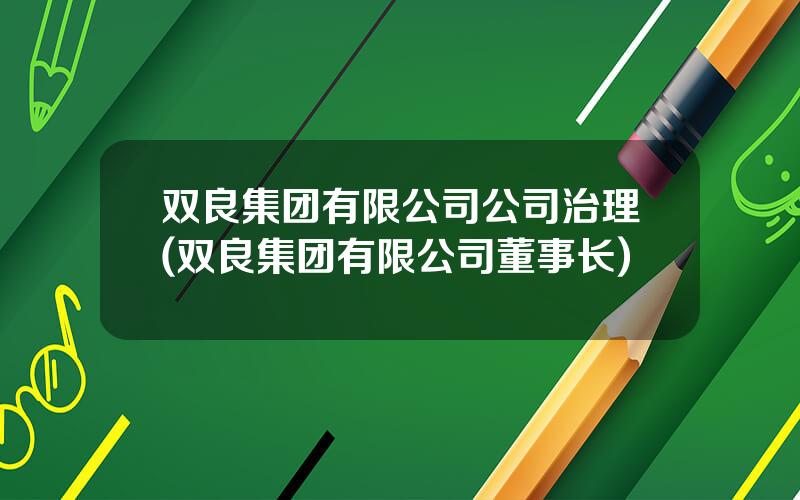 双良集团有限公司公司治理(双良集团有限公司董事长)