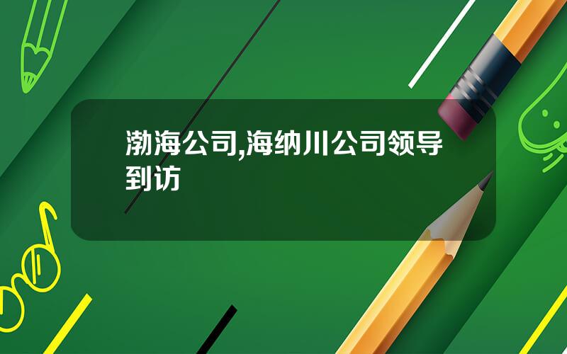 渤海公司,海纳川公司领导到访