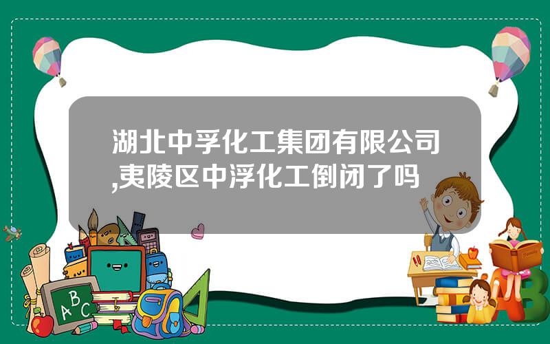湖北中孚化工集团有限公司,夷陵区中浮化工倒闭了吗