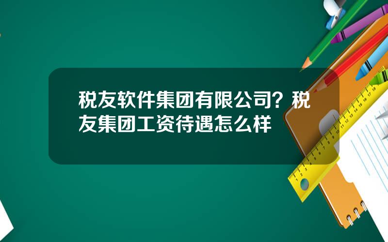 税友软件集团有限公司？税友集团工资待遇怎么样